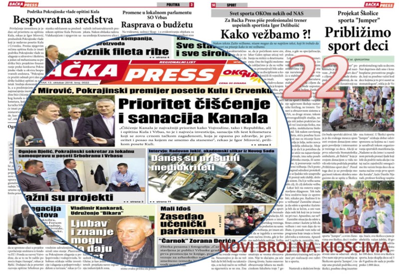 Bačka Press na kioscima