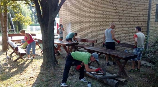 Nova akcija vrbaskih ekologa – Farbanje mobilijara kraj Prevodnice