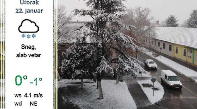 Sneg i susnežica cele sedmice – Čisti svi putni pravci u opštini Vrbas
