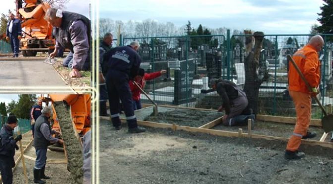 Uređenje i izrada novih staza na Gradskom groblju