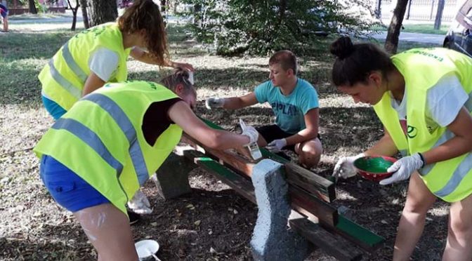 Još jedna akcija mladih volontera na uređenju „Lazinog parka“