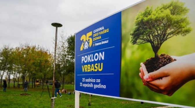 „Forma Ideale“ u okviru obeležavanja 25 godina rada poklonila 25 sadnica