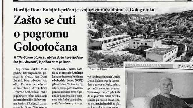 Na Golom otoku su ubijali dušu – Đorđije Đona Bulajić