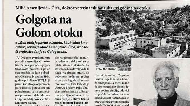 Milić Arsenijević – Čiča pričao je o golgoti na Golom otoku