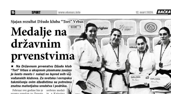 Sjajan rezultat Džudo kluba „Tori“