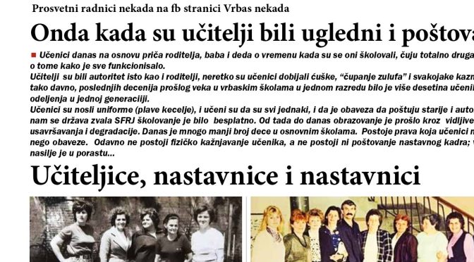 Prosvetni radnici nekada